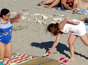 Frauen nackt rasiert am strand