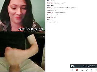 Girls reaction cock omegle image