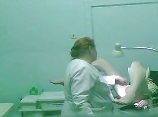 Sweet Asian lady passes a full medical examination on a spy camera
