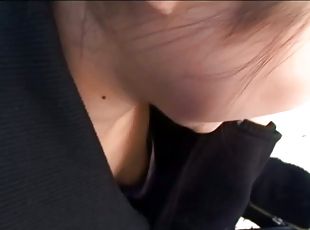 A heavenly sweet downblouse video of Asian tities