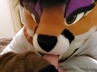 Fursuit Footjob