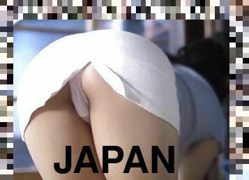 Sleeping Japanese girl gets her sexy ass fondled