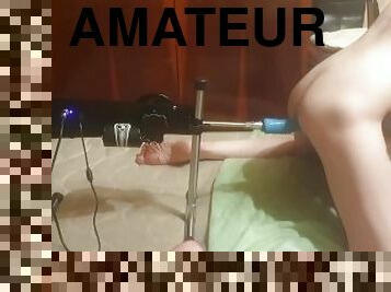 Naked guy fuck machine