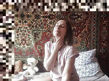 Anastasia Mistress with sex toys dildo and masturbate vibrator hairy pussy orgasm