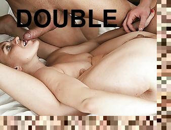 double penetration with contortion milf