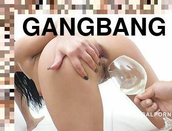 Vanessa Vaughn Pissing Gangbang Video