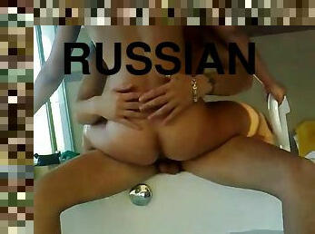 Russian orgy in a public bathhouse