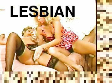 Gorgeous Dottie And Crystal Have Lesbian Sex In A Retro Video