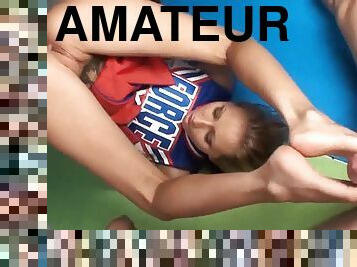 Superb Cheerleader Footjob - Hot Porn Clip