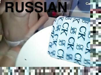 Russian mature mom suck her boy