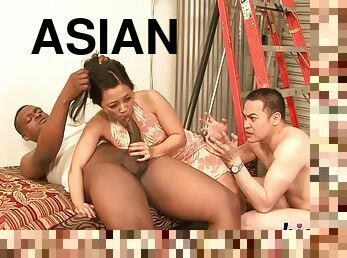 asiatisk, udløsning, blandede-racer, milf, sort, cam, spion, lurer, trekanter, ægtemand
