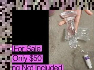 UNBOXING SMALL PENIS CLEAR JELLY DILDO ADULT WOMENS SEX TOY (SPONSORED) **FOR SALE**