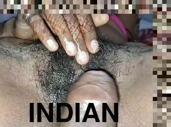 18 year old Indian Tamil girl close up fuck and cum inside creampie