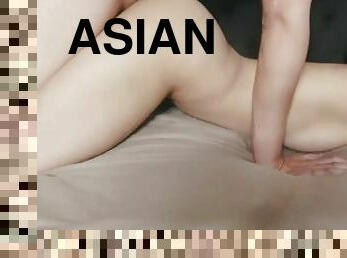 asiatisk, hundestilling, kæmpestor, fisse-pussy, amatør, pikslikkeri, udløsning, synsvinkel, sperm, snæver