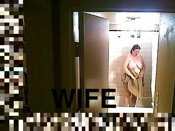 friends bbw wife spied nude