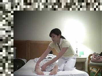 Japanese sports college graduate works as a hotel masseuse