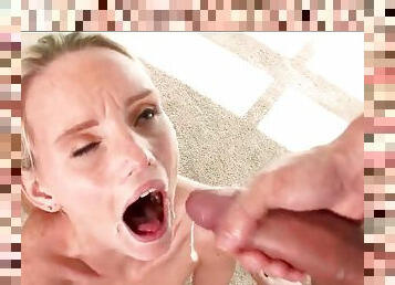 Powerful Mouth Cum Load For A Skinny Teen
