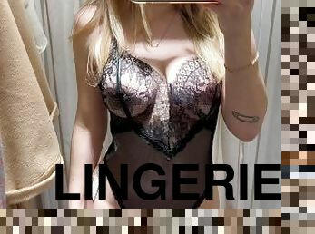 Sexy lingerie trying on haul