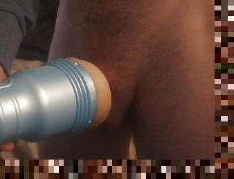 Big Dick Twink Fucks Fleshlight for First time