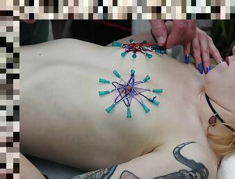 Dsc15-3-2) Episode 2: Tiny Cutie String Wrapped Around Needles In Tits - Karlee Paige