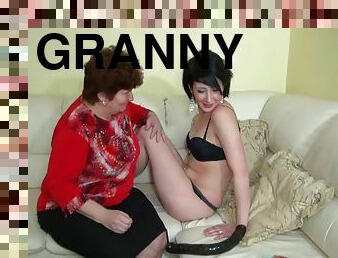 Old granny and young Girl