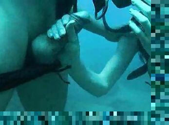 Couple goes scuba diving and has sex underwater
