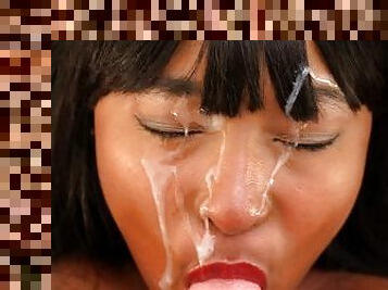Facial Ecstasy POV Compilation #3: Ten Pretty Faces Drenched In Creamy Cum