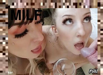 Tabitha Poison And Bella Angel Gets Pissed In Mouth