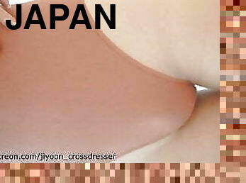 Japanese cross dresser swim