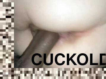 Cuckold Watches CLOSE UP AS BBC BREEDS HIS WIFE