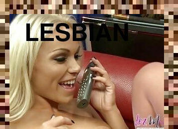 Big tits lesbians doing phone sex for a living