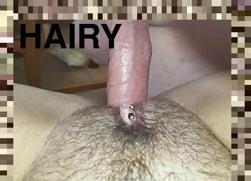 I wish he would cum inside my hairy pussy instead of on it. My hairy bbw pussy needs creampied asap