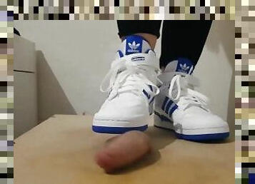 Compilation of Adidas sneakers crushing cock