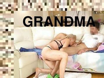 Grandma cowgirl. Grany creampie. My dick is big. 4K