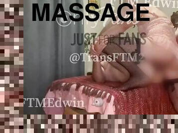 FTM Getting Massage and Happy Ending by a Crossdresser - OnlyFans: @TransFTM2