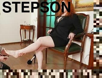 I'm tired, stepson, give me a massage". Secret depraved Stepmom's passion