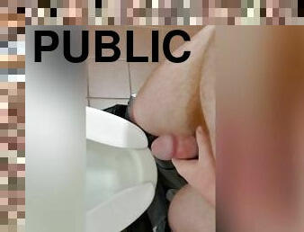 banhos, masturbação, público, amador, sozinho