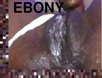 Slim ebony Miss Eva Nicole loves anal play