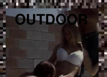 Threesome By The Pool With John Holmes