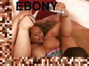 Ebony BBW Anal Fucked and Facial