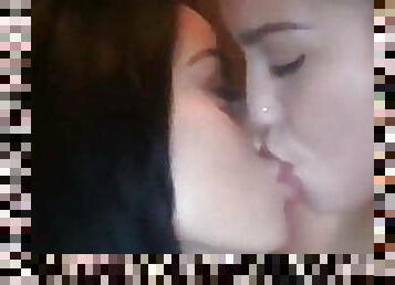 Victoria June and Alina Lopez Kissing