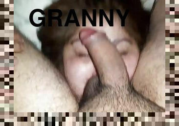 Facesitting in granny bbw