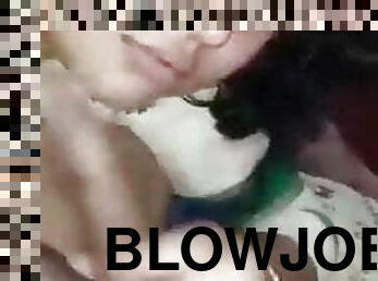Blowjob with brother wife
