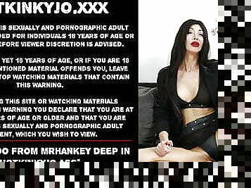 Long dildo from mrhankey deep in Hotkinkyjo ass