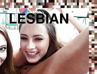 Naughty Lesbian Trio Enjoy Pussy Licking Train