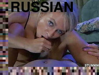 Russian son fucks mom&#039;s friend (Part4)