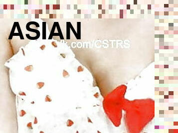 asiatisk, store-patter, behåret, brystvorter, thailænder, webcam