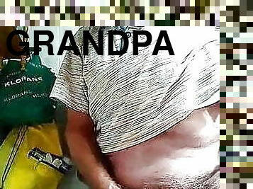 Old grandpa masturbates