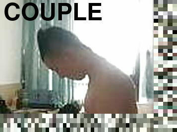 Thai couple having hot sex in hotel room