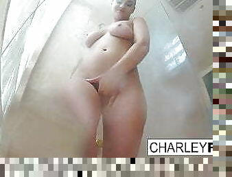 Charley Chase showers off after a good fuck